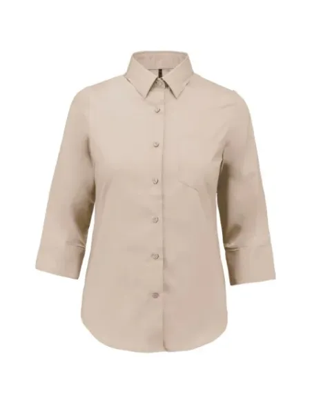 Camisa senhora manga 3/4 -  100-110gr/m2